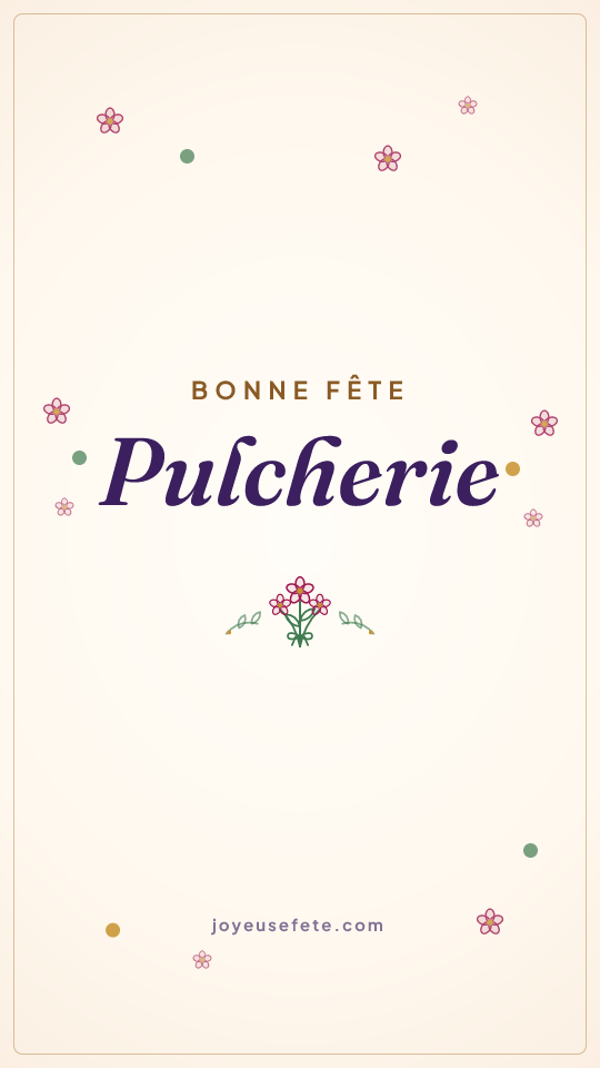 Image « Bonne fête Pulcherie » au format story