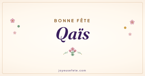 Image « Bonne fête Qaïs » au format large