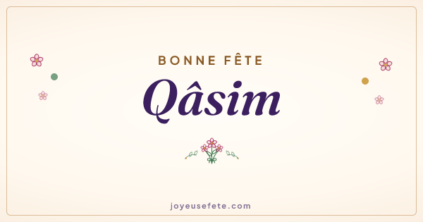Image « Bonne fête Qâsim » au format large