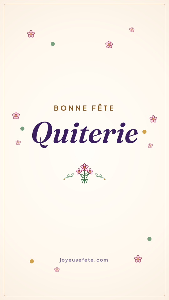 Image « Bonne fête Quiterie » au format story