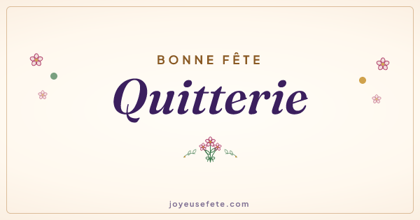 Image « Bonne fête Quitterie » au format large