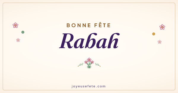 Image « Bonne fête Rabah » au format large