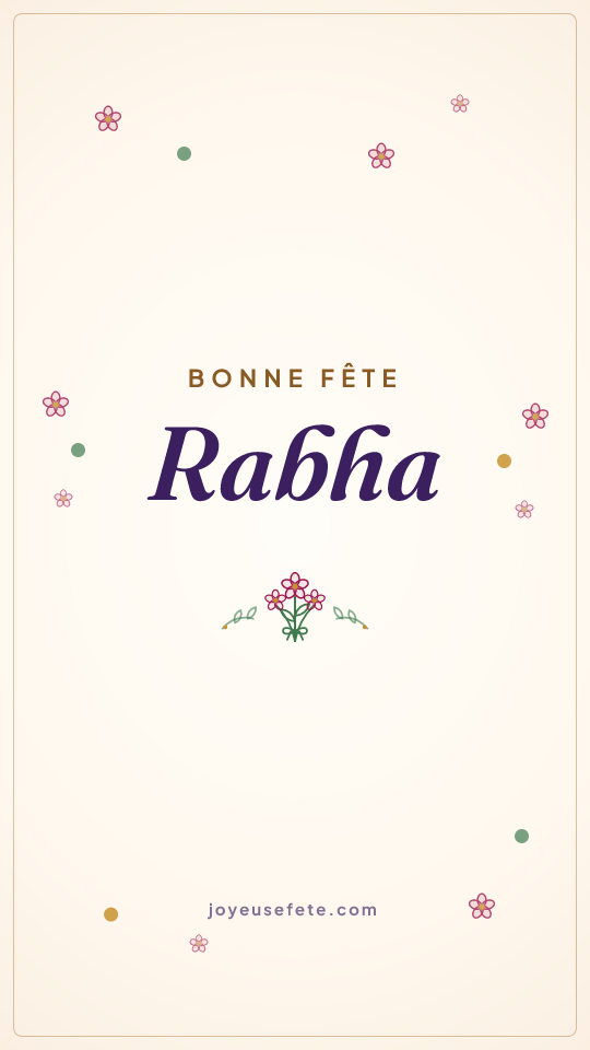 Image « Bonne fête Rabha » au format story