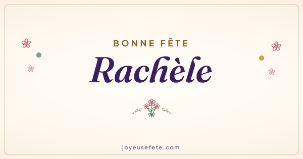 Image « Bonne fête Rachèle » au format large
