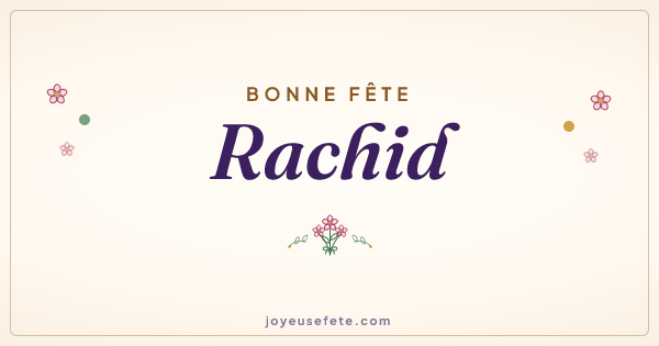 Image « Bonne fête Rachid » au format large