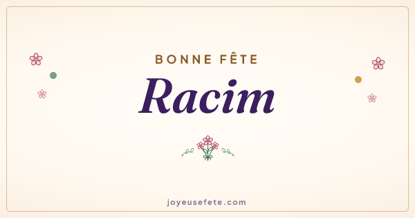 Image « Bonne fête Racim » au format large