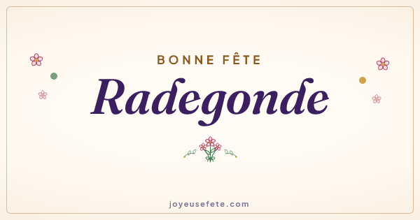 Image « Bonne fête Radegonde » au format large