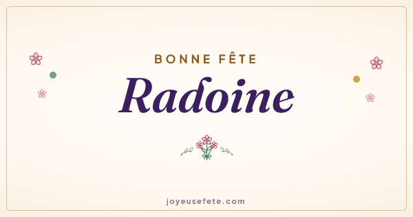 Image « Bonne fête Radoine » au format large