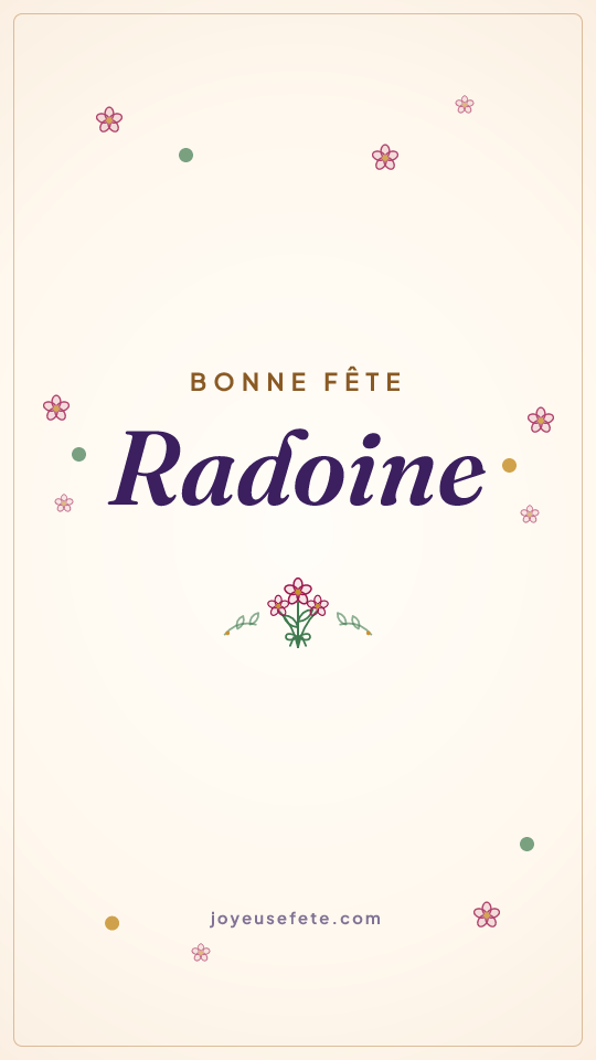 Image « Bonne fête Radoine » au format story