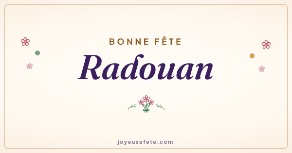 Image « Bonne fête Radouan » au format large