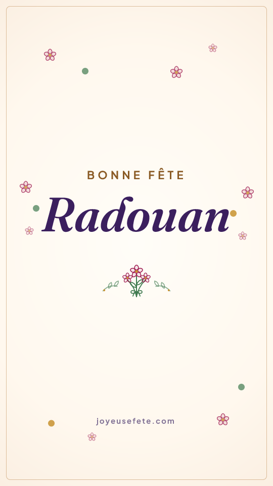 Image « Bonne fête Radouan » au format story