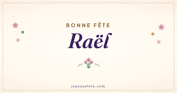 Image « Bonne fête Raël » au format large