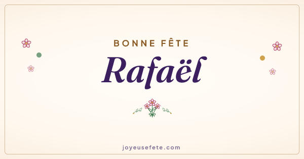 Image « Bonne fête Rafaël » au format large