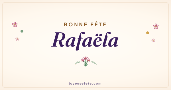 Image « Bonne fête Rafaëla » au format large