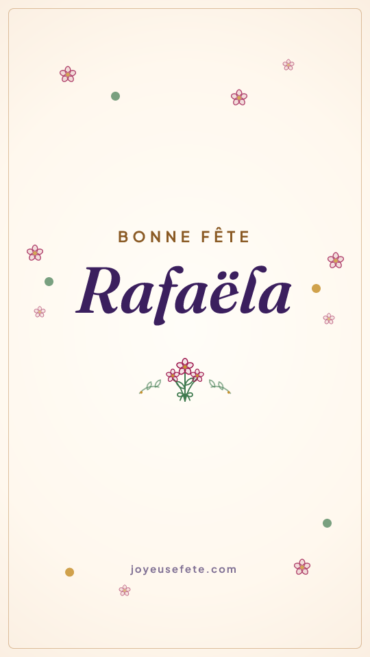 Image « Bonne fête Rafaëla » au format story