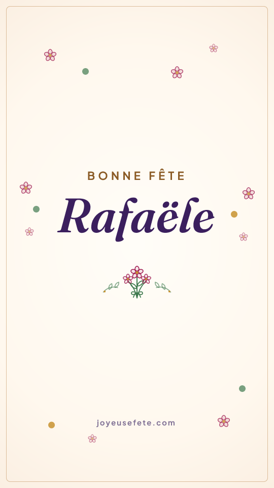Image « Bonne fête Rafaële » au format story