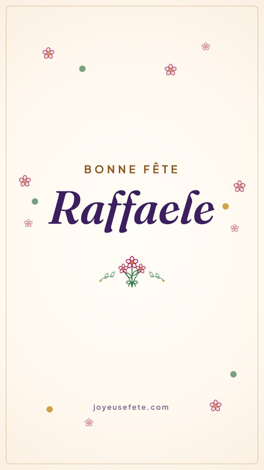 Image « Bonne fête Raffaele » au format story