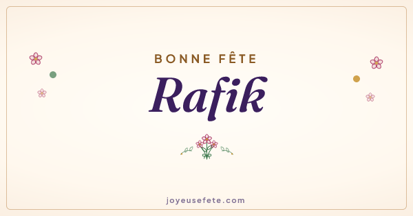 Image « Bonne fête Rafik » au format large