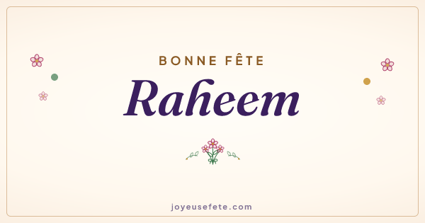 Image « Bonne fête Raheem » au format large
