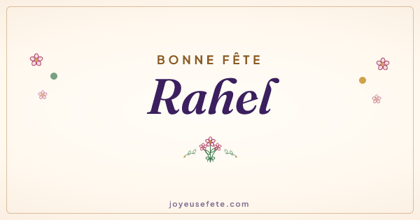 Image « Bonne fête Rahel » au format large