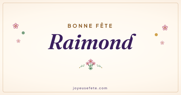 Image « Bonne fête Raimond » au format large