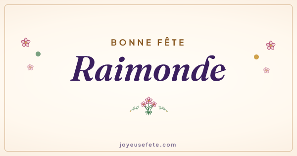 Image « Bonne fête Raimonde » au format large
