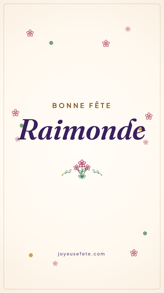 Image « Bonne fête Raimonde » au format story