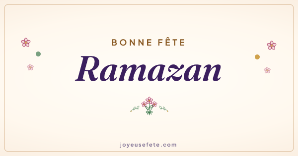 Image « Bonne fête Ramazan » au format large