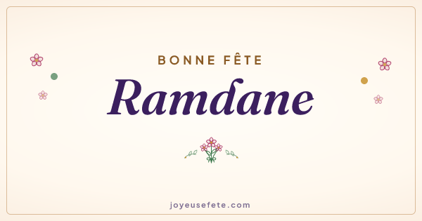Image « Bonne fête Ramdane » au format large