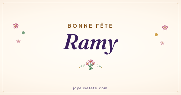 Image « Bonne fête Ramy » au format large