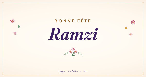 Image « Bonne fête Ramzi » au format large