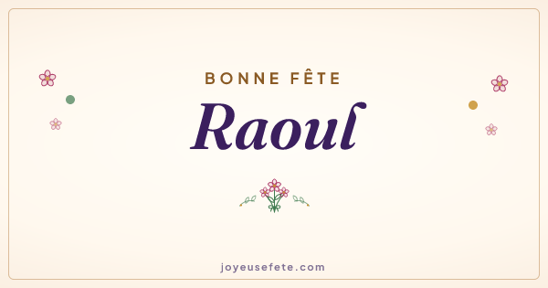 Image « Bonne fête Raoul » au format large