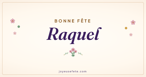 Image « Bonne fête Raquel » au format large