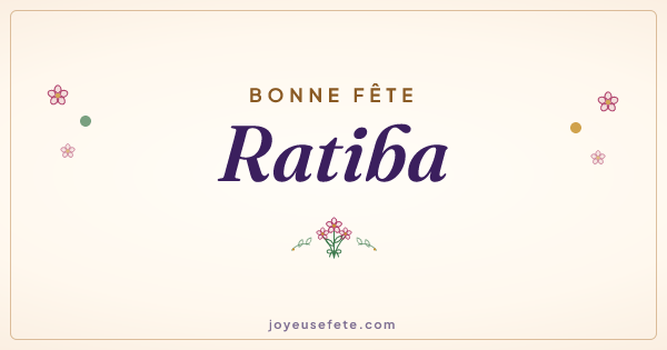 Image « Bonne fête Ratiba » au format large