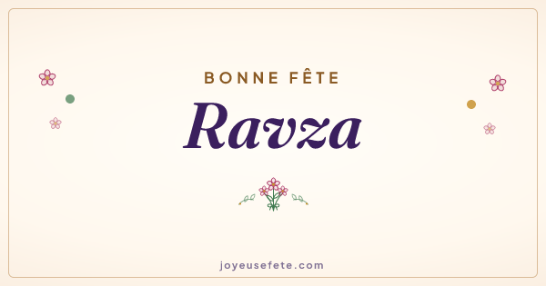 Image « Bonne fête Ravza » au format large