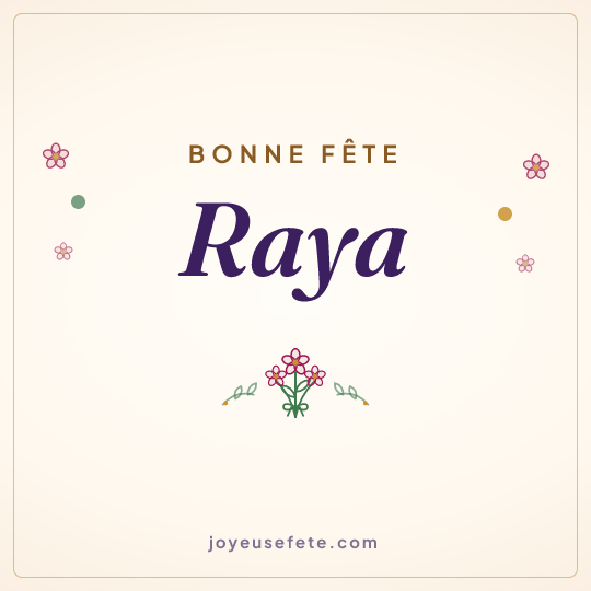 Image carrée « Bonne fête Raya » pour WhatsApp