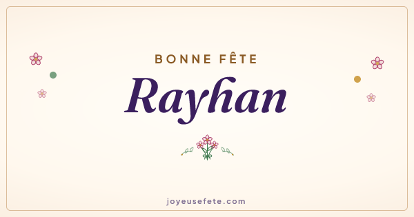 Image « Bonne fête Rayhan » au format large