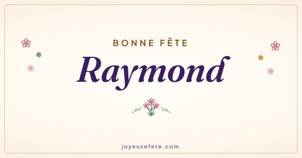Image « Bonne fête Raymond » au format large