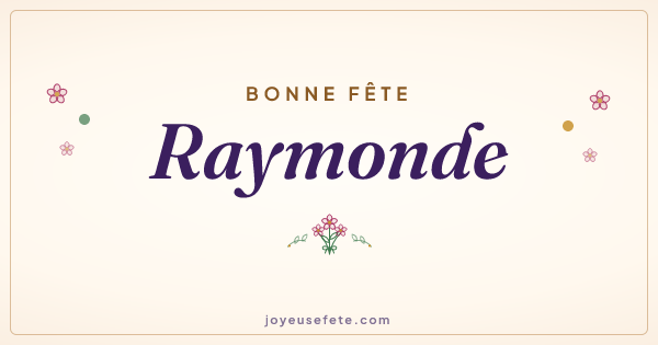 Image « Bonne fête Raymonde » au format large