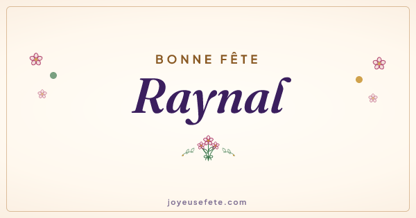 Image « Bonne fête Raynal » au format large