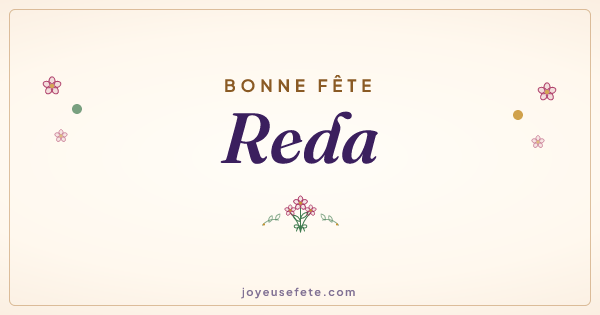Image « Bonne fête Reda » au format large