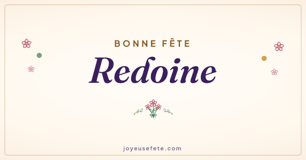 Image « Bonne fête Redoine » au format large