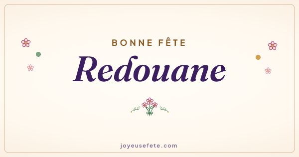Image « Bonne fête Redouane » au format large