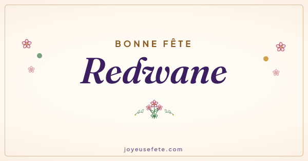 Image « Bonne fête Redwane » au format large