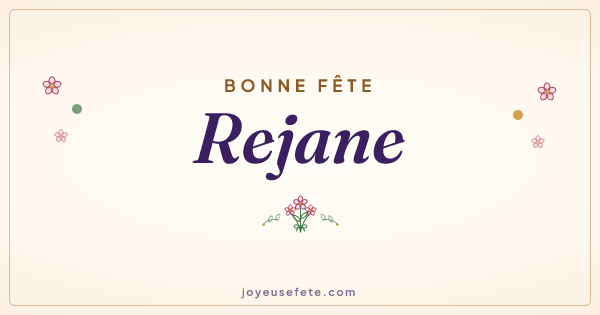 Image « Bonne fête Rejane » au format large