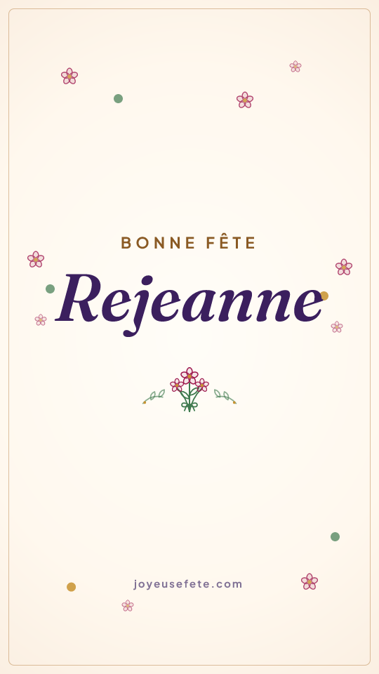 Image « Bonne fête Rejeanne » au format story