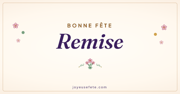 Image « Bonne fête Remise » au format large