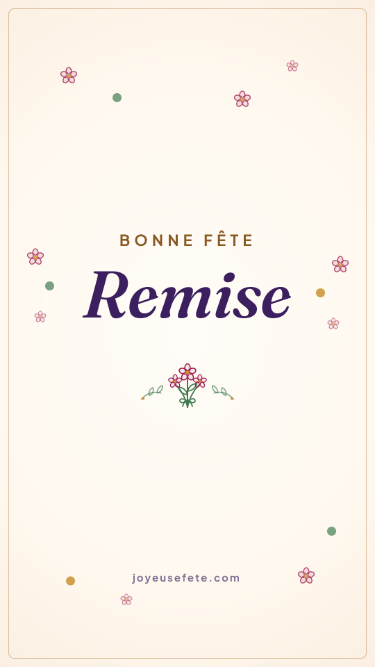 Image « Bonne fête Remise » au format story