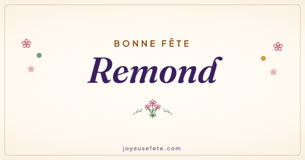 Image « Bonne fête Remond » au format large