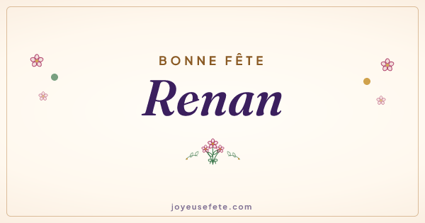 Image « Bonne fête Renan » au format large